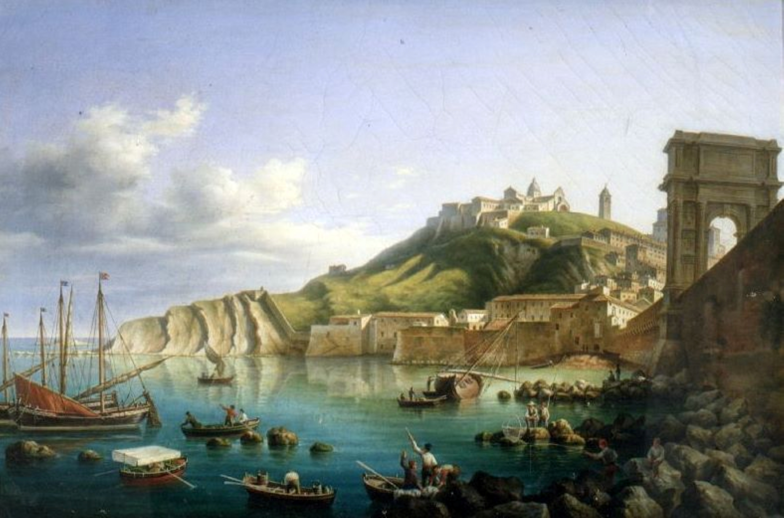 Barnaba Mariotti – L'Arco di Traiano e la Darsena (Ancona)