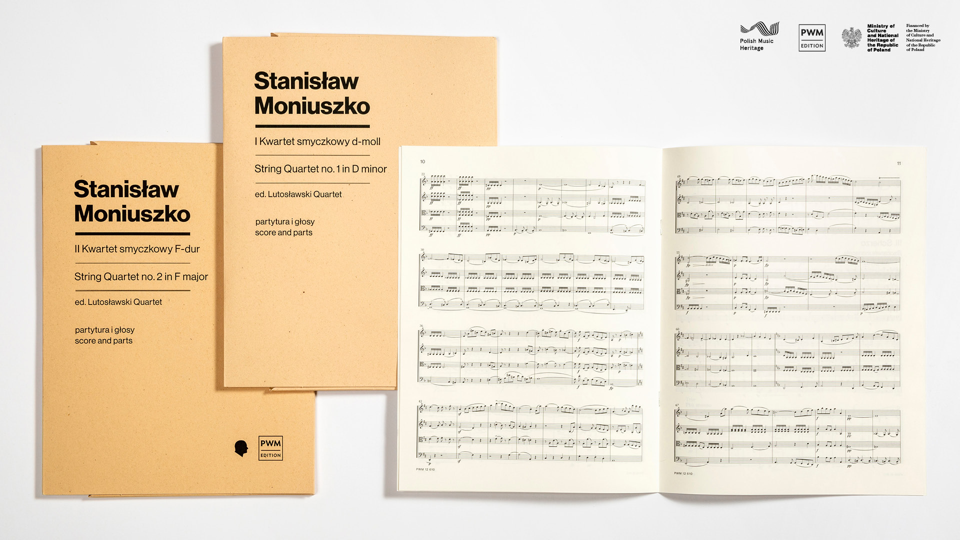 Stanisław Moniuszko, Quartetto per archi in re minore e Quartetto per archi in fa maggiore, PWM Edition