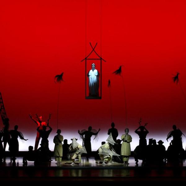 Bob Wilson, "I la caligo", Teatro degli Arcimboldi, Milano 2008 (foto Luciano Rossetti)