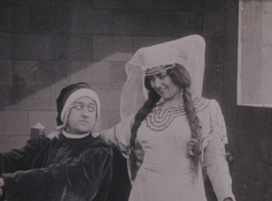 Un’immagine da Dante e Beatrice di Mario Caserini (1913) Dante musica 700 anni