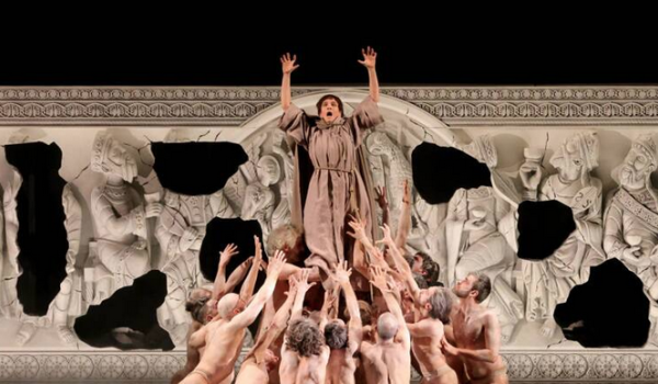 "Il nome della rosa" di Francesco Filidei, in scena alla Scala dal 27 aprile al 10 maggio 2025 (Photo: Brescia e Amisano) Convegno 'L’opera contemporanea in Italia: produzione, comunicazione e critica'