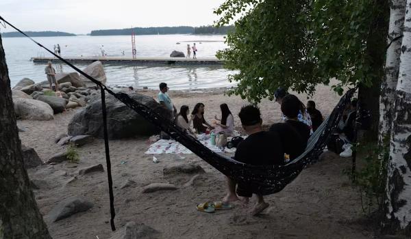 La spiaggia di Mellsten a Haukilahti (Espoo) (Foto Grigory Vorobyev & Yle)