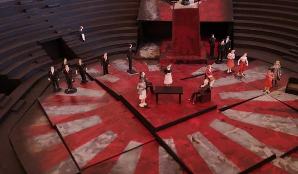Il plastico per le scene di Madama Butterfly allo Staatstheater di Braunschweig 