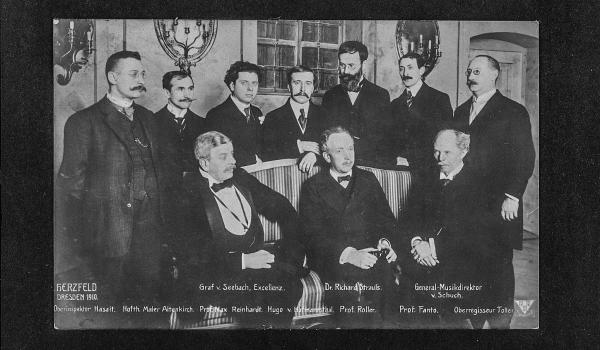 Strauss durante le prove del Rosenkavalier