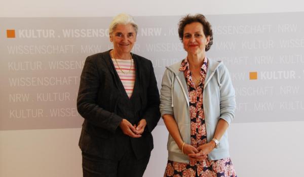 Isabel Pfeiffer-Poensgen e Barbara Frey