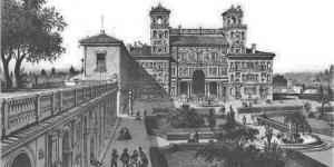 Un'immagine storica di Villa Medici