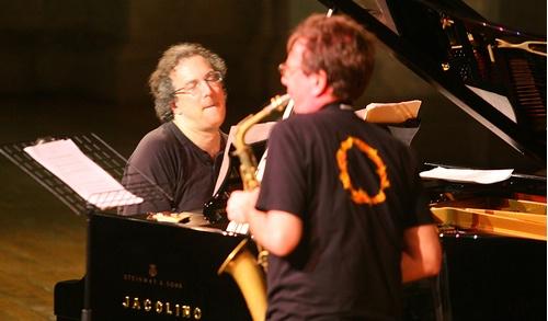 Uri Caine e John Zorn (foto Francesco Dalla Pozza)