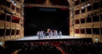 Orazio Sciortino e i solisti del Teatro alla Scala (Foto Maria Cristina Zerboni)