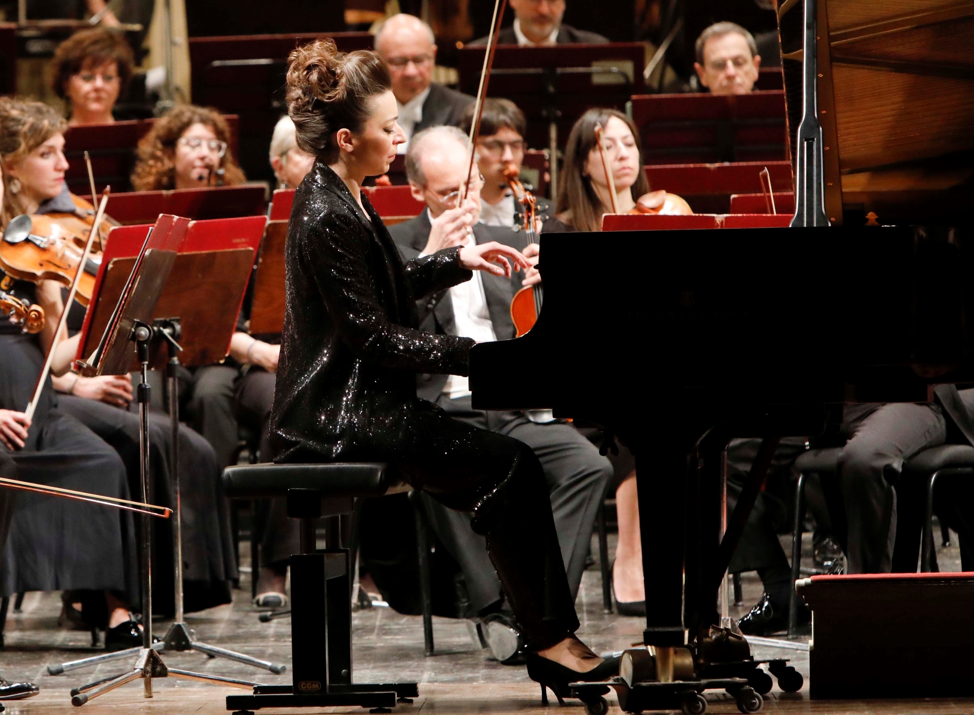 Yulianna Avdeeva, Juraj Valčuha, Orchestra Sinfonica Nazionale della Rai (foto Mirella Verile)