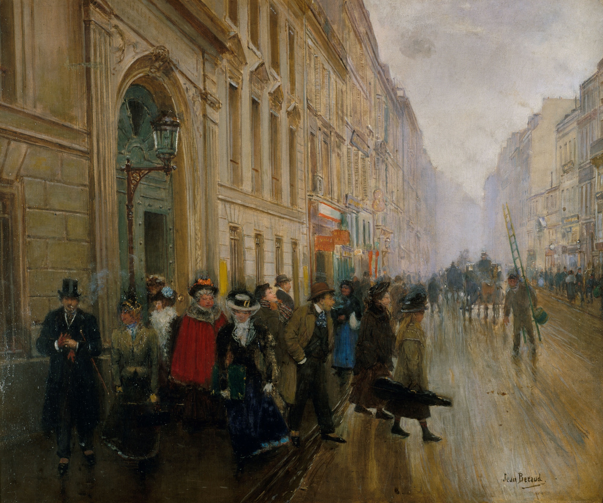 Jean Béraud, L’uscita dal Conservatorio (1899, Musée Carnavalet)