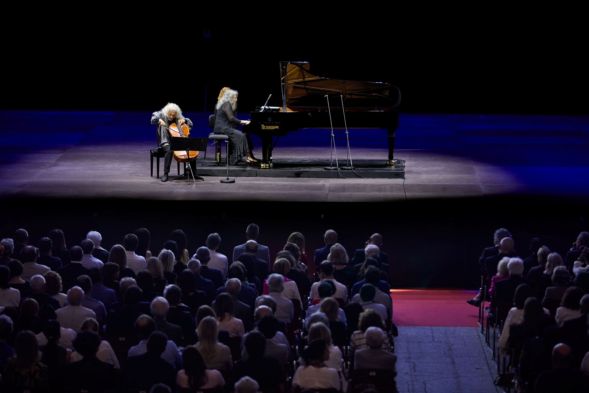 Martha Argerich e Mischa Maisky (foto Zani-Casadio)