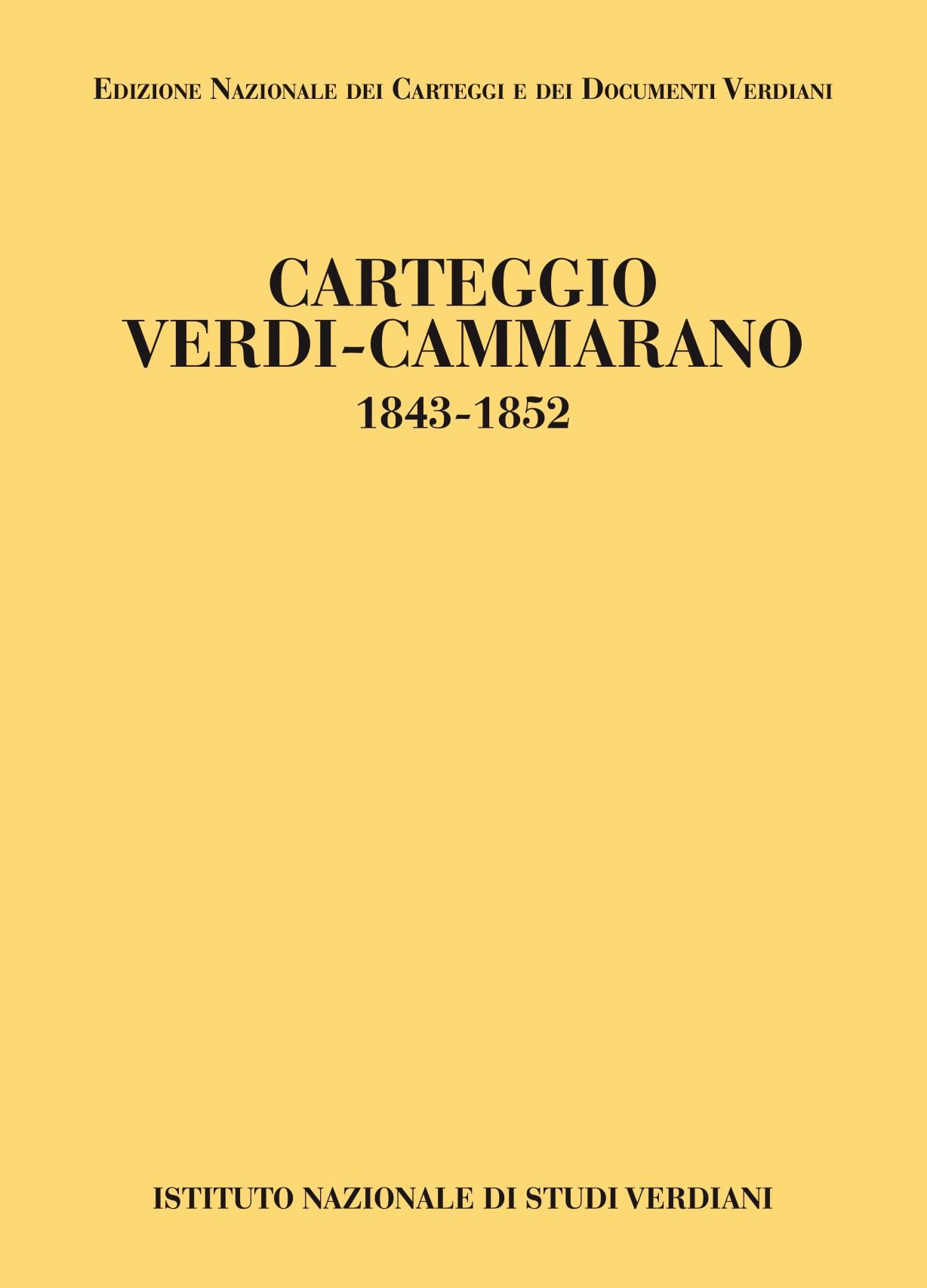 Carteggio Verdi-Cammarano 2022