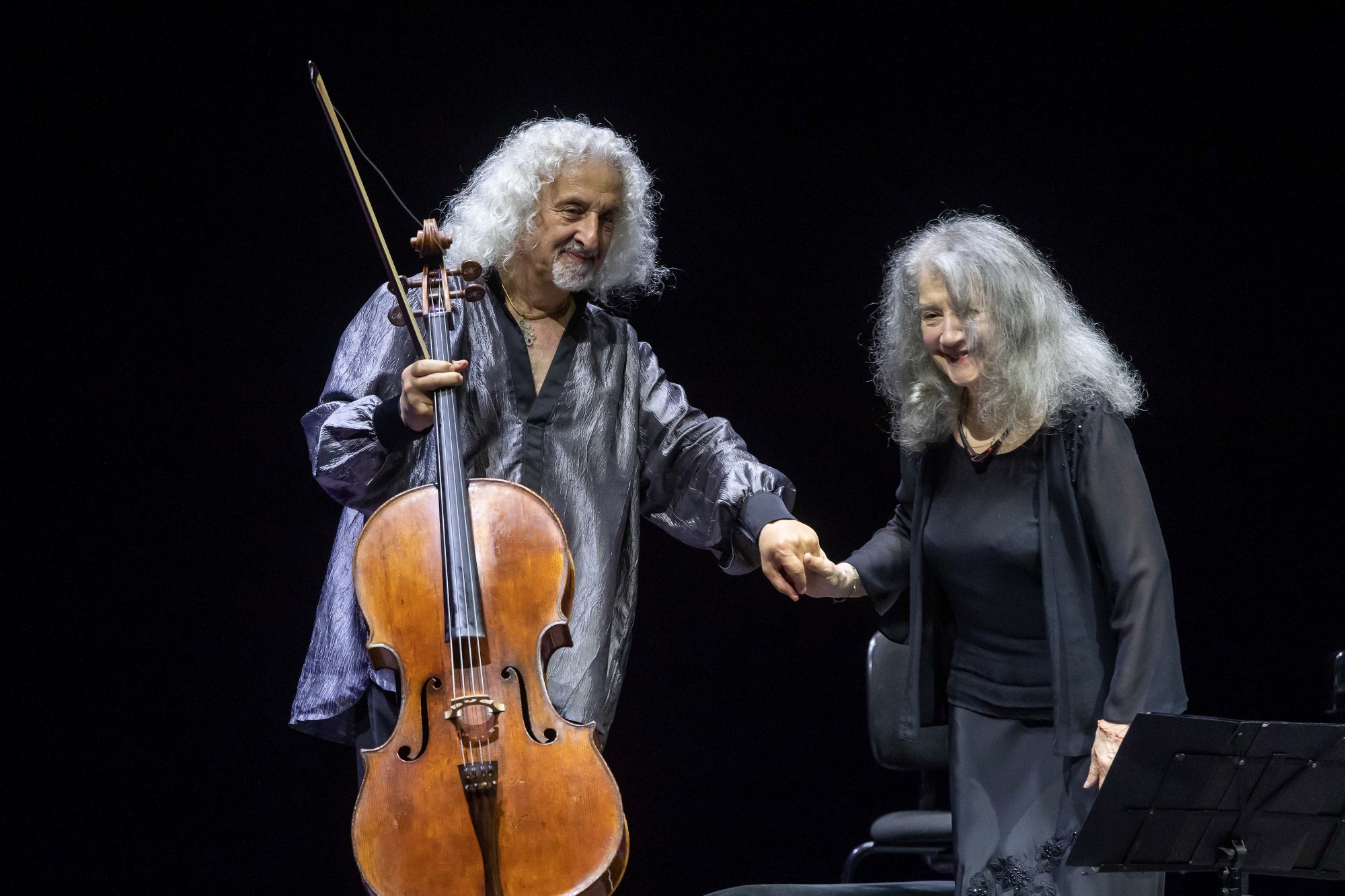 Martha Argerich e Mischa Maisky (foto Zani-Casadio)