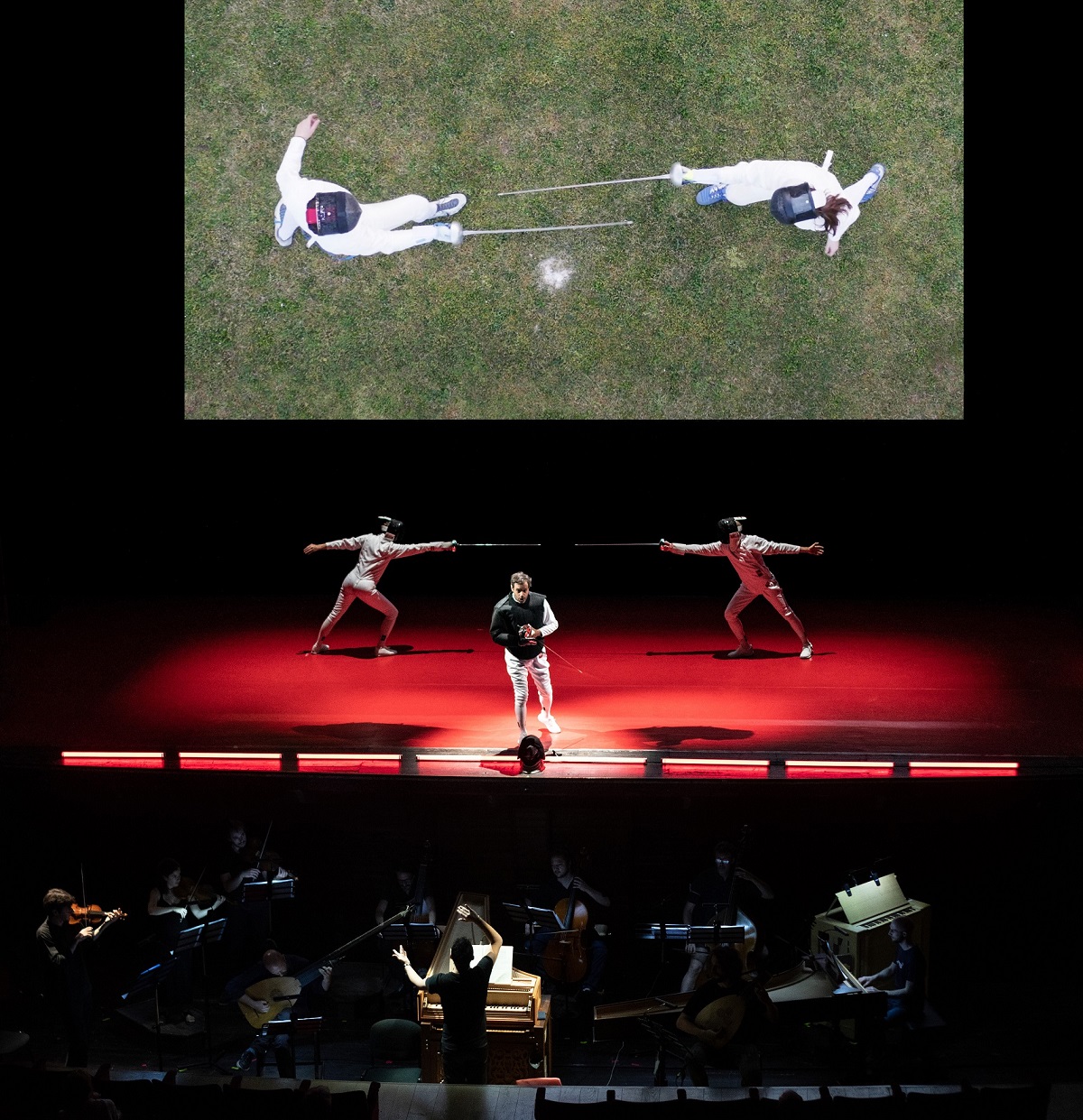 Il combattimento (foto Marco Ayala) Monteverdi Festival