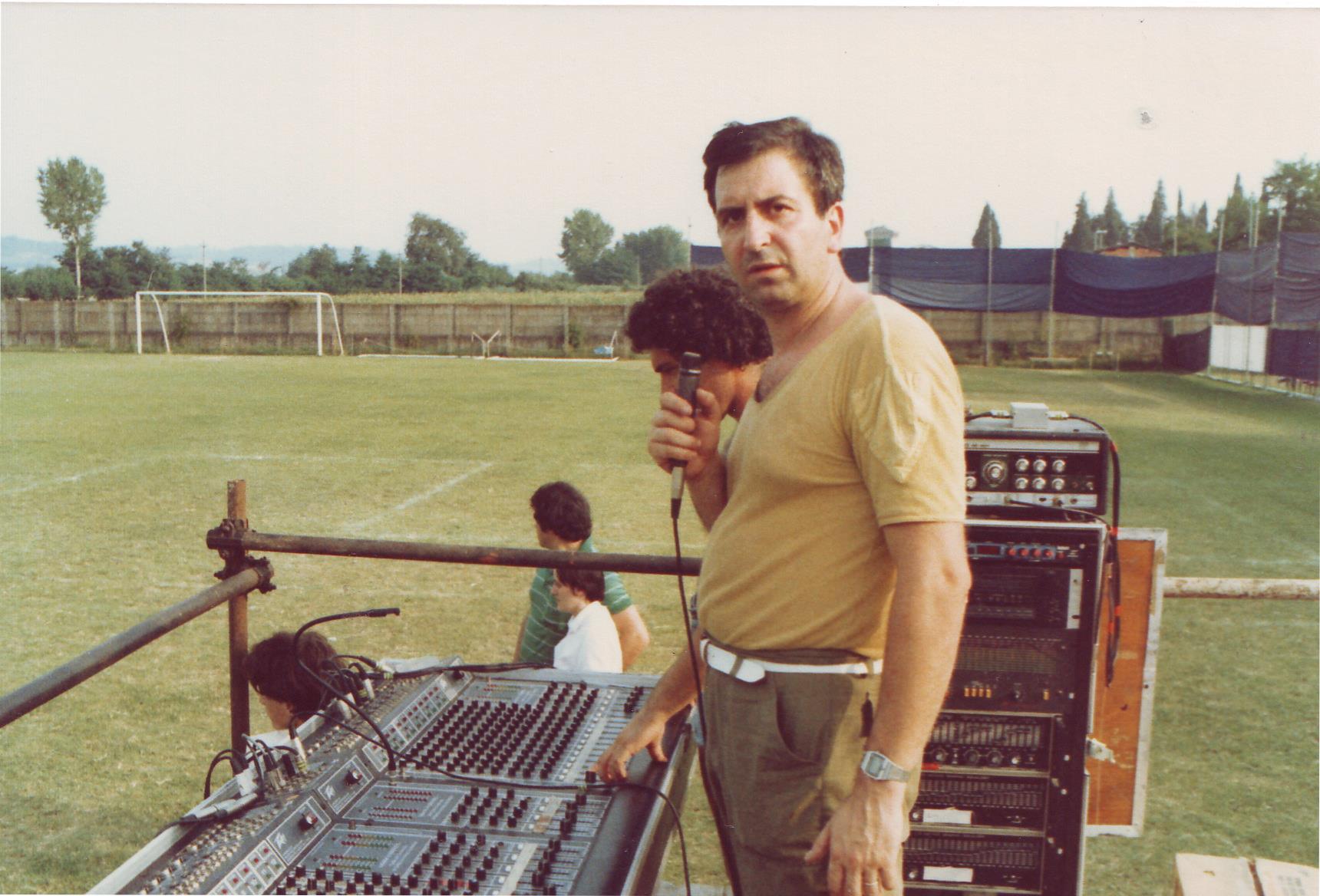 Foffo Bianchi in tour con Morandi, 1983