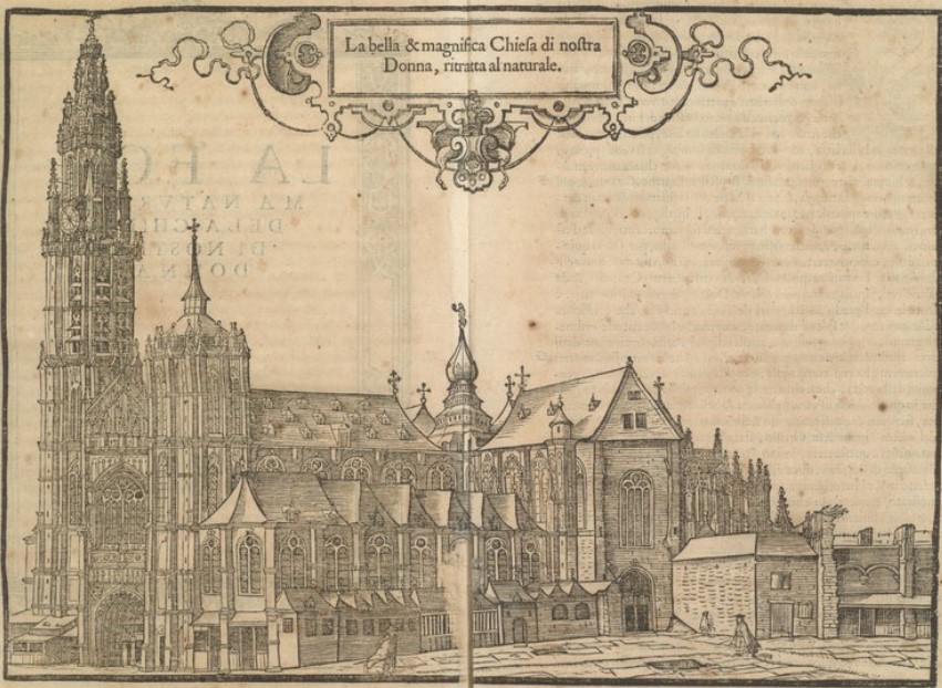 Chiesa di Nostra Signora in Descrittione di M. Lodouico Guicciardini patritio fiorentino, di tutti i Paesi Bassi (Anversa 1567)