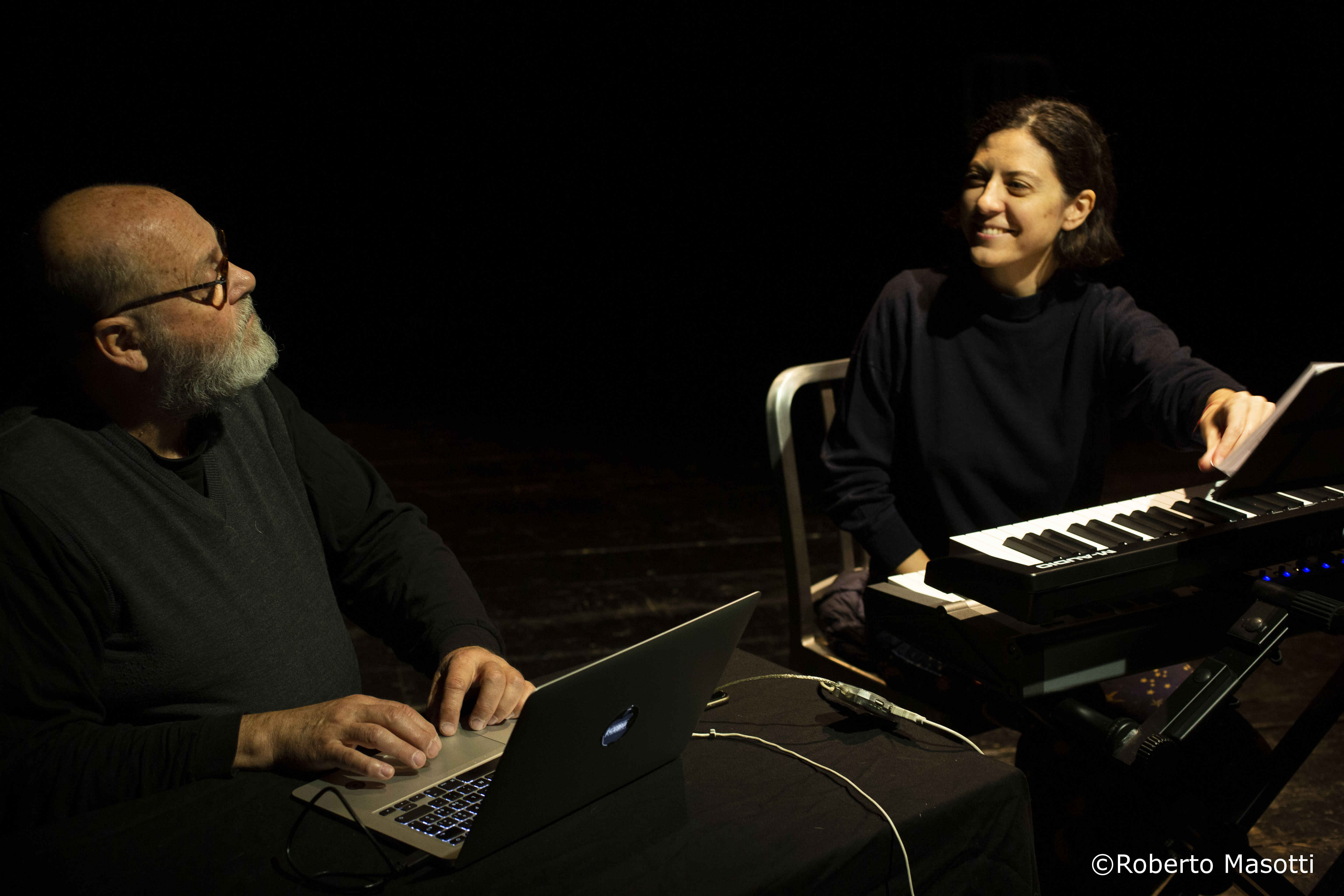 Walter Prati e Ricciarda Belgiojoso (foto di Roberto Masotti)