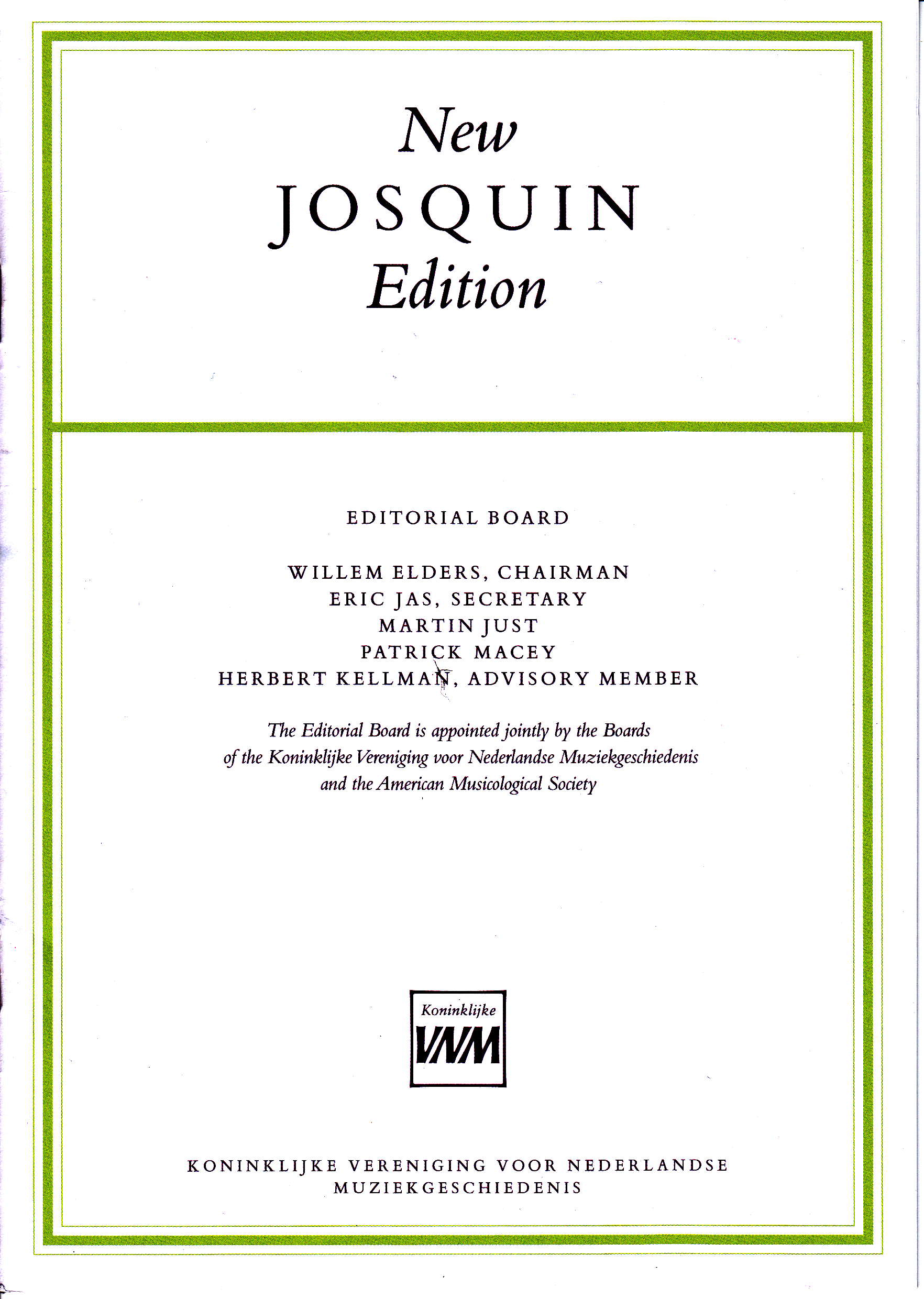 New Josquin Edition; intervista al curatore Willem Elders