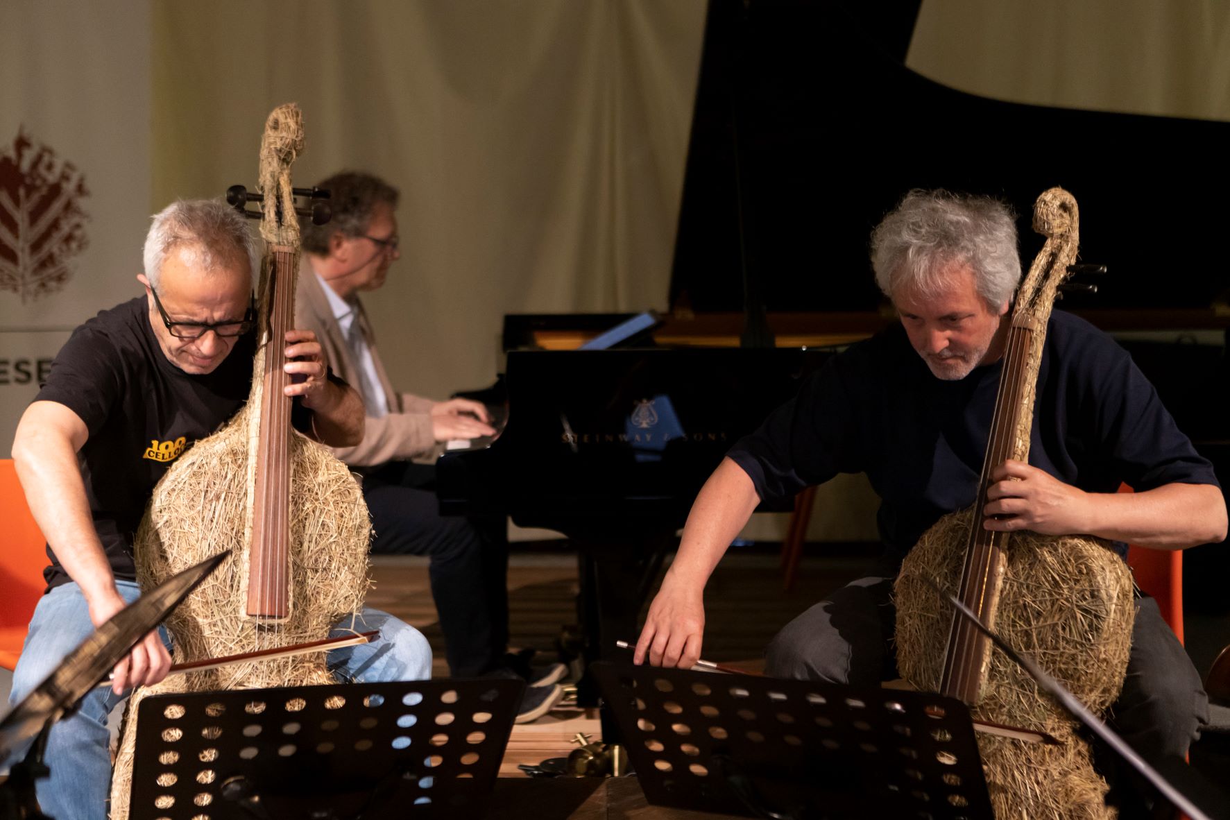 Sollima, Brunello, Lucchesini (foto Giacomo Bianchi - Arte Sella)