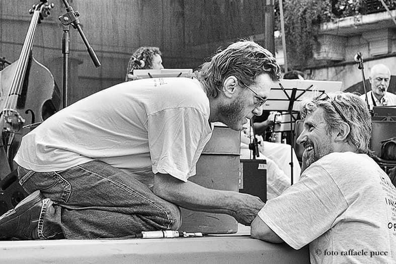 Keith Tippett e Riccardo Bergerone (foto di Raffaele Puce)