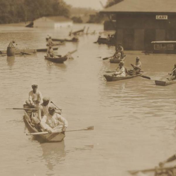 L'alluvione del Mississippi del 1927 (foto Smithsonian National Museum of African American History & Culture)