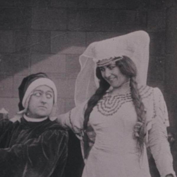 Un’immagine da Dante e Beatrice di Mario Caserini (1913) Dante musica 700 anni