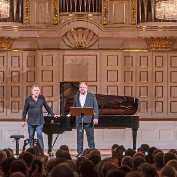 Markus Hinterhauser e Matthias Goerne (Foto Salzburger Festspiele & Marco Borrelli)