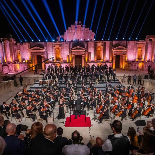 Il concerto al Teatro Sud di Jerash Foto ZaniCasadio