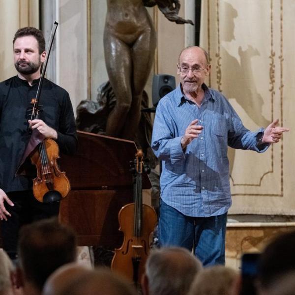 Ilya Gringolts e Salvatore Sciarrino (Foto Roberto Testi)