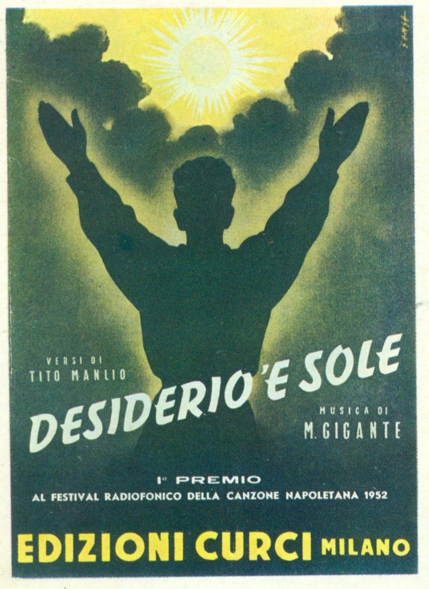 Desiderio 'e sole 1952 frontespizio