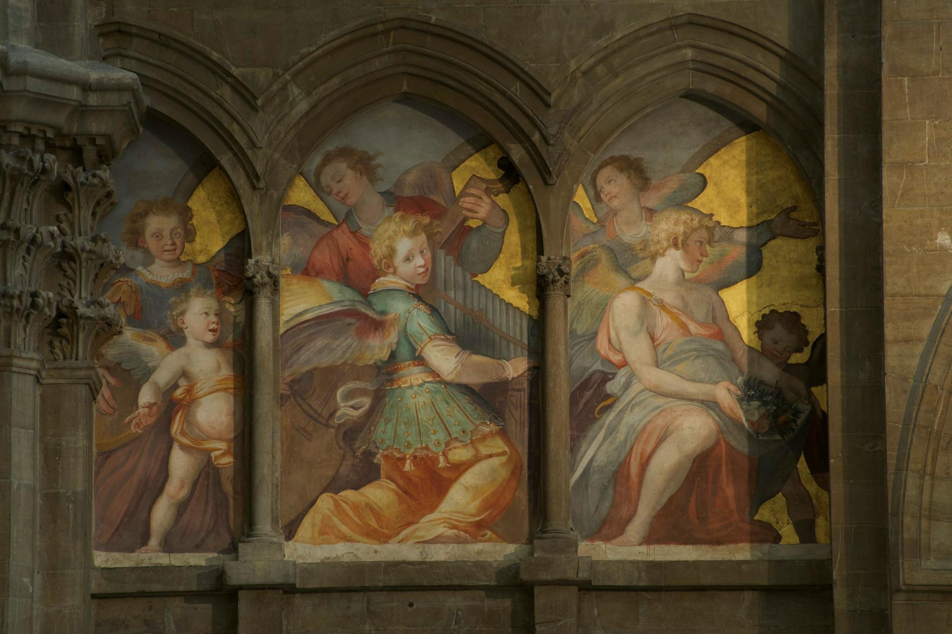 "Angeli musicanti", Santi di Tito, 1589. Controfacciata del Duomo, Firenze, Museo dell’Opera del Duomo
