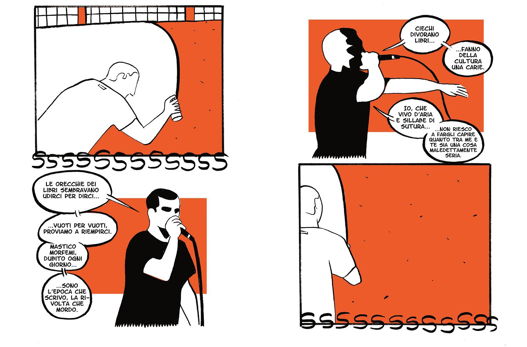 Poetry comics di Claudio Calia per <i>Santa Bronx</i>