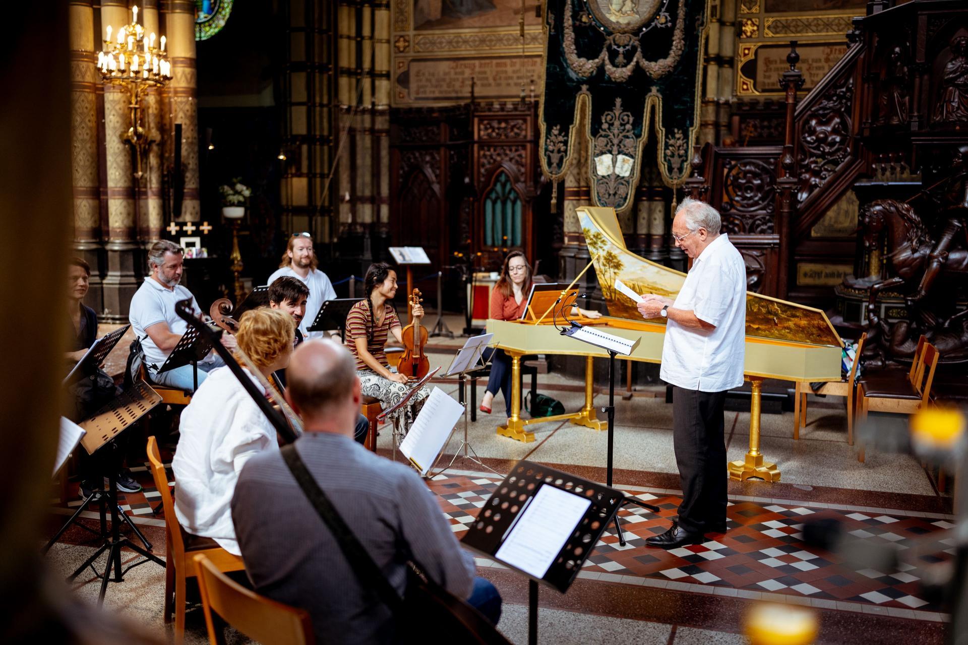 Collegium Vocale Gent durante le prove (foto di Johan Beckers)