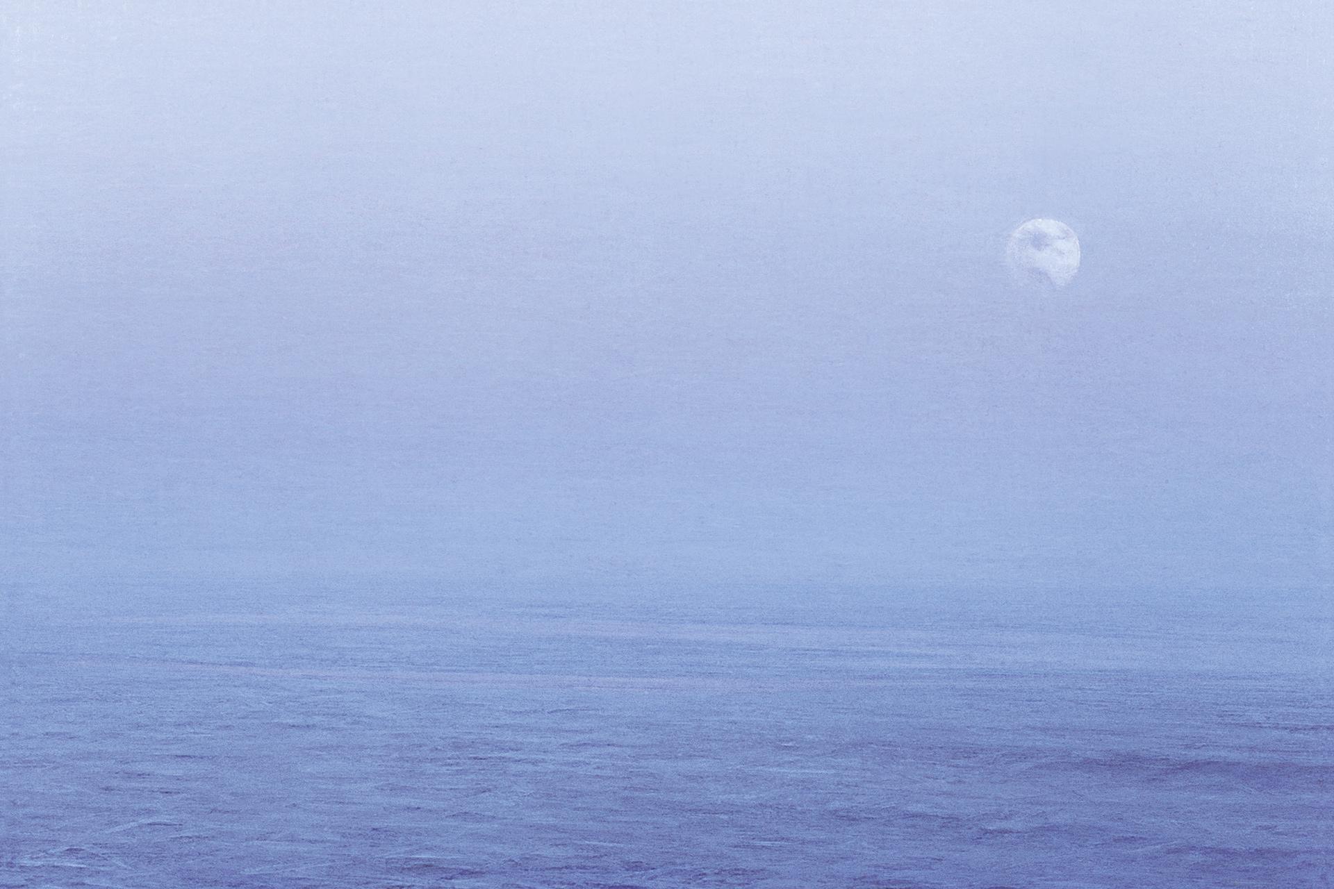 Piero Guccione, Il grido della luna (2000), immagine di Traiettorie 2020