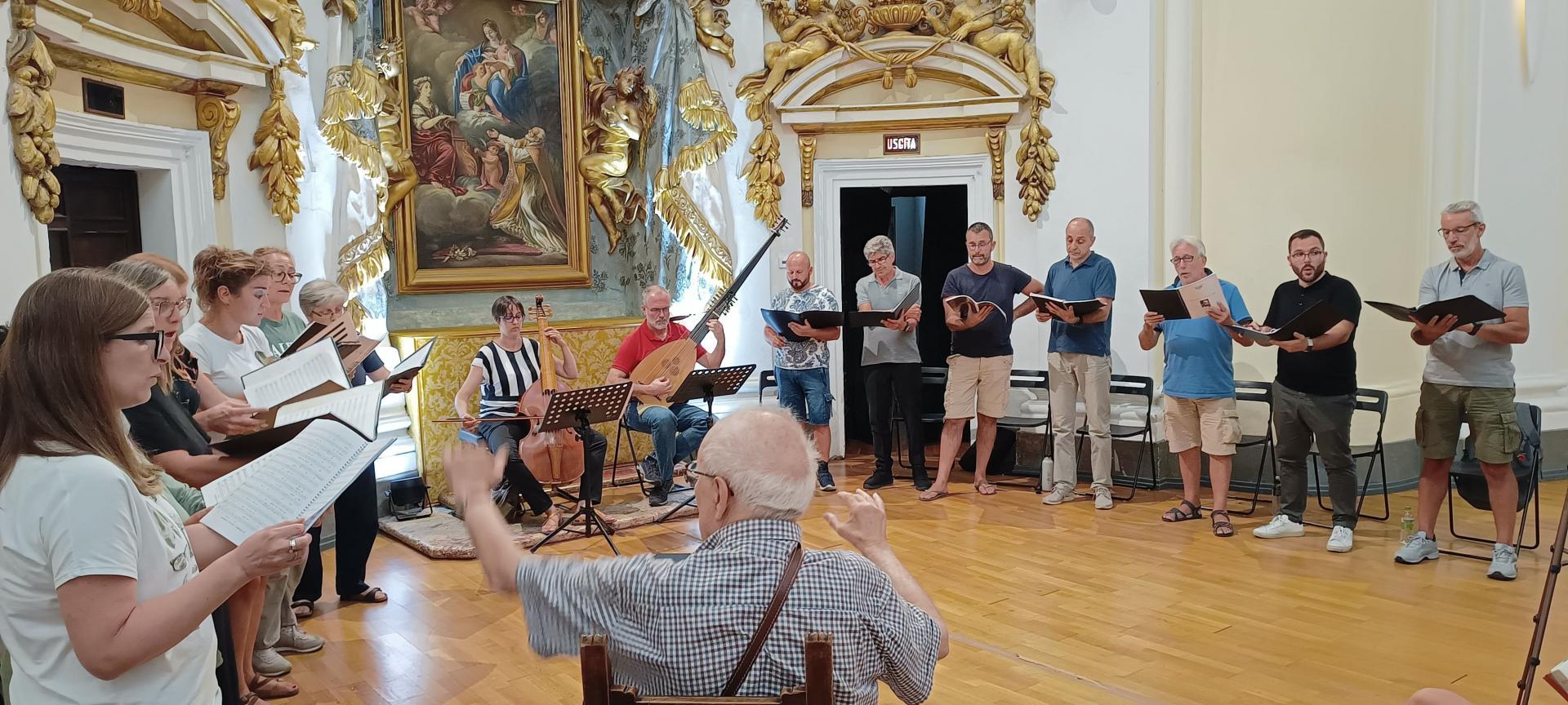 La Stagione Armonica durante la prova (foto di Paolo Scarnecchia)