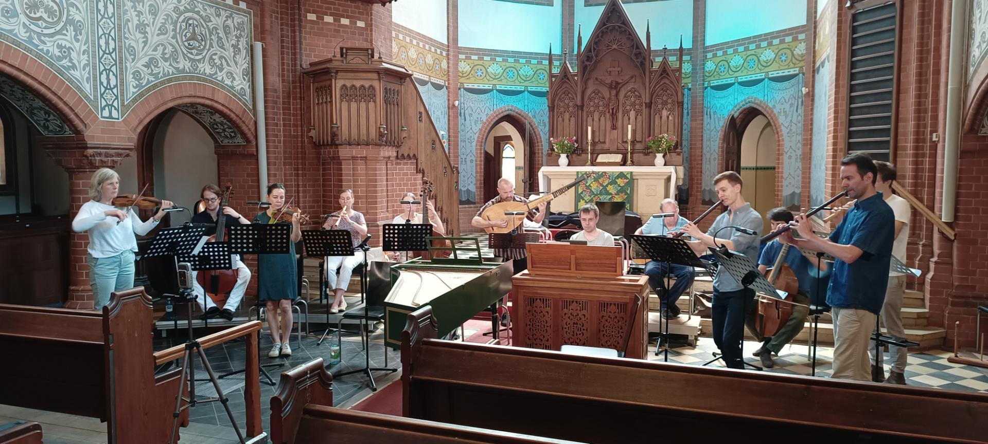 Marini Consort Innsbruck durante le prove - foto Paolo Scarnecchia