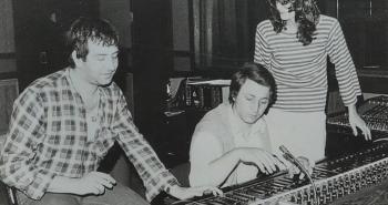 Foffo al mixer con Maurizio Montanesi e Renato Zero negli studi RCA