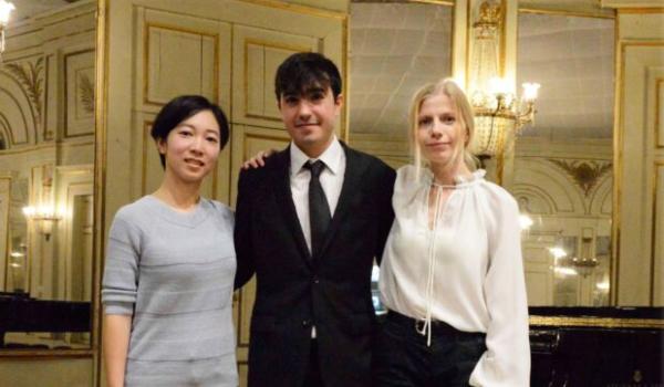 Da sinistra: Misora Ozaki, Leo Gevisser e Svetlana Andreeva (photo Patrick Nachbaur) Concours international de piano d'Orléans - 16°