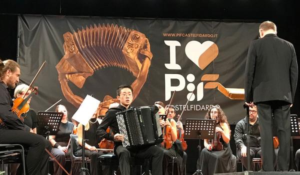 Hang Ding, vincitore del PIF 2022 48° Premio internazionale della fisarmonica di Castelfidardo