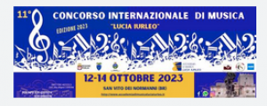 11° Concorso Internazionale di Musica 'Lucia Iurleo' - 2023