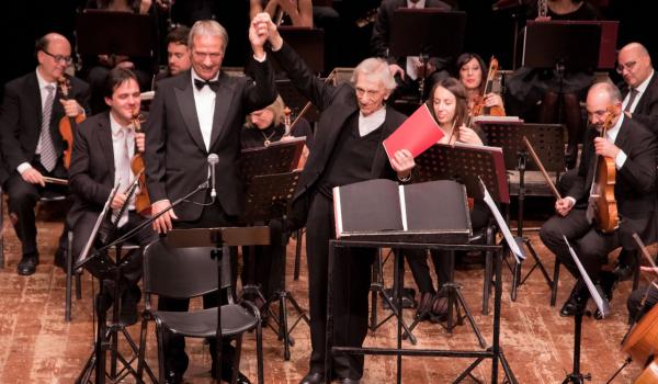 Roberto Herlitzka ed Enrico Marocchini al Festival Nuova Consonanza 2017 (foto Marta Cantarelli) Roberto Herlitzka ed Enrico Marocchini al Festival Nuova Consonanza 2017 (foto Marta Cantarelli)