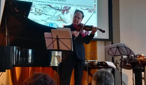 Albero Bologni al concerto dell'ICAMus