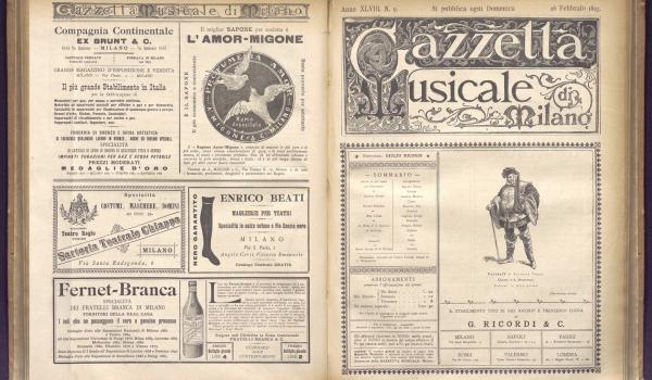 La Gazzetta Musicale di Milano