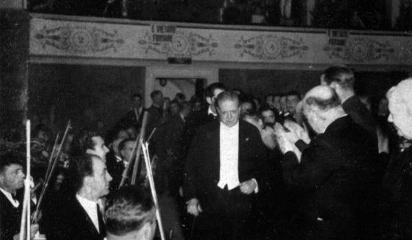Mascagni al Teatro Goldoni di Livorno nel 1940