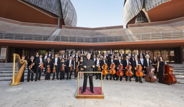 Pappano e l'Orchestra dell'Accademia Nazionale di Santa Cecilia nella cavea dell'Auditorium