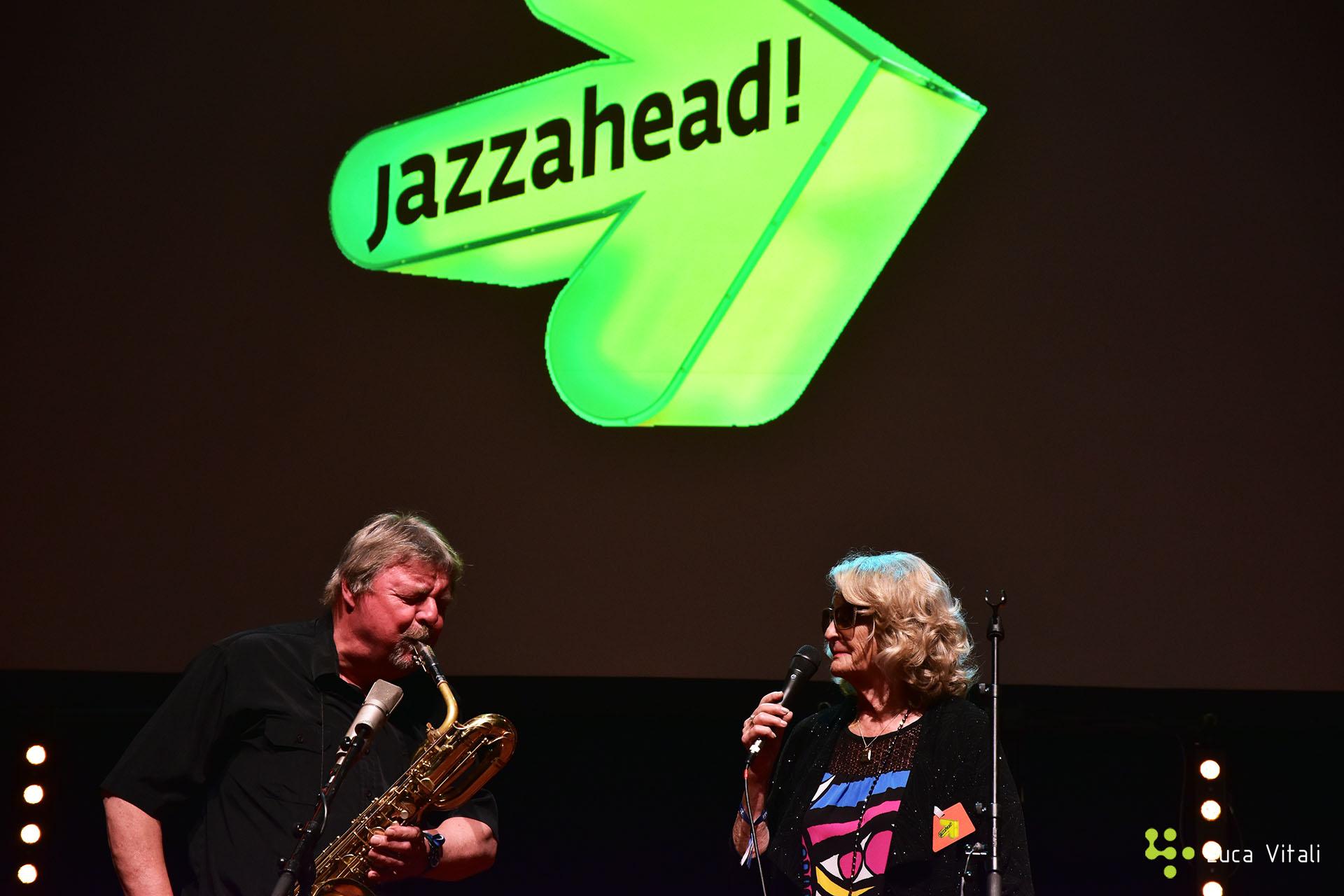 John Surman e Karing Krog a Jazzahead! 2019 (foto di Luca Vitali)