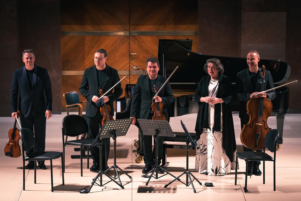 Leonskaja e Quartetto Jerusalem (Foto Filippo Bartolucci)