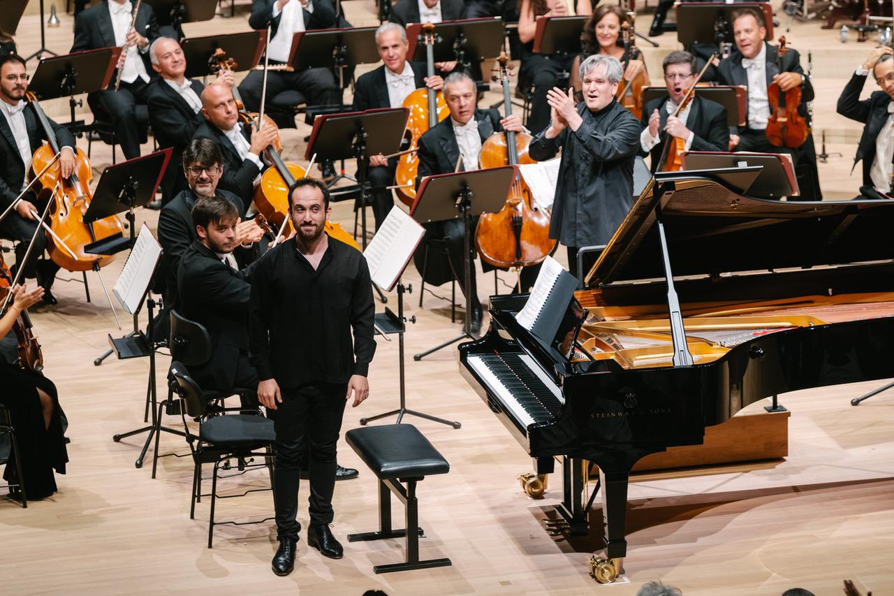 Antonio Pappano e Igor Levit (Foto Daniel Dittus) Antonio Pappano e Igor Levit (Foto Daniel Dittus)