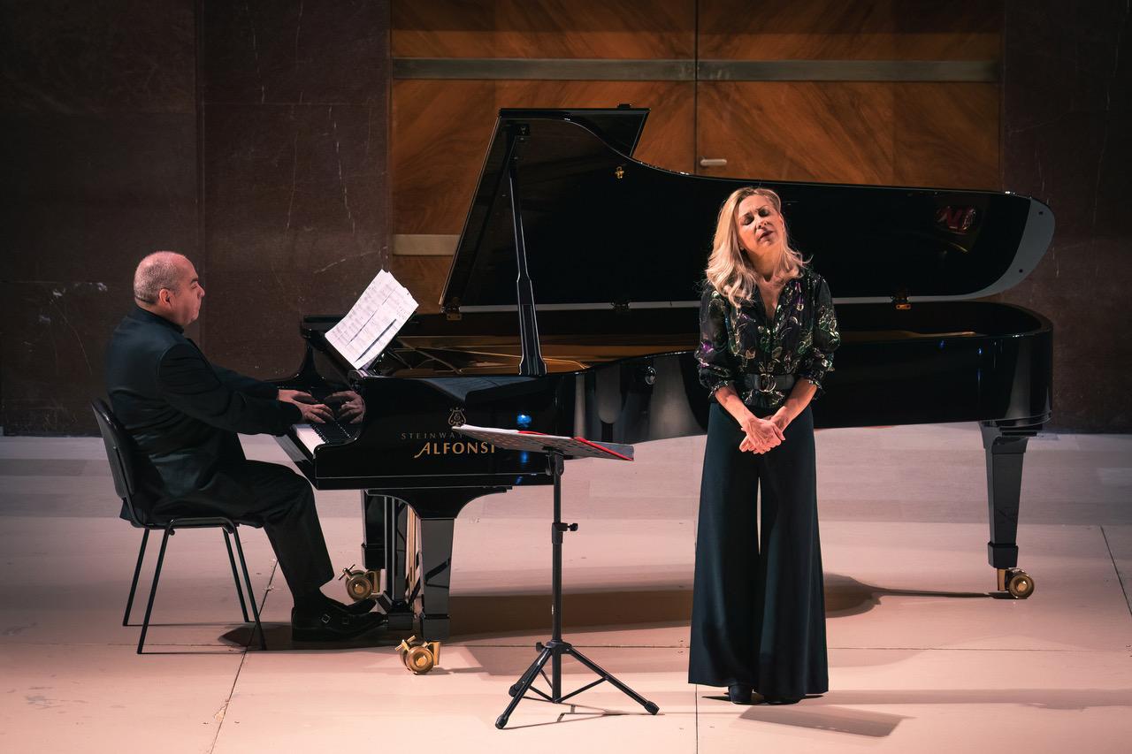 Natalie Dessay e Philippe Cassard (Foto Giuseppe Follacchio)