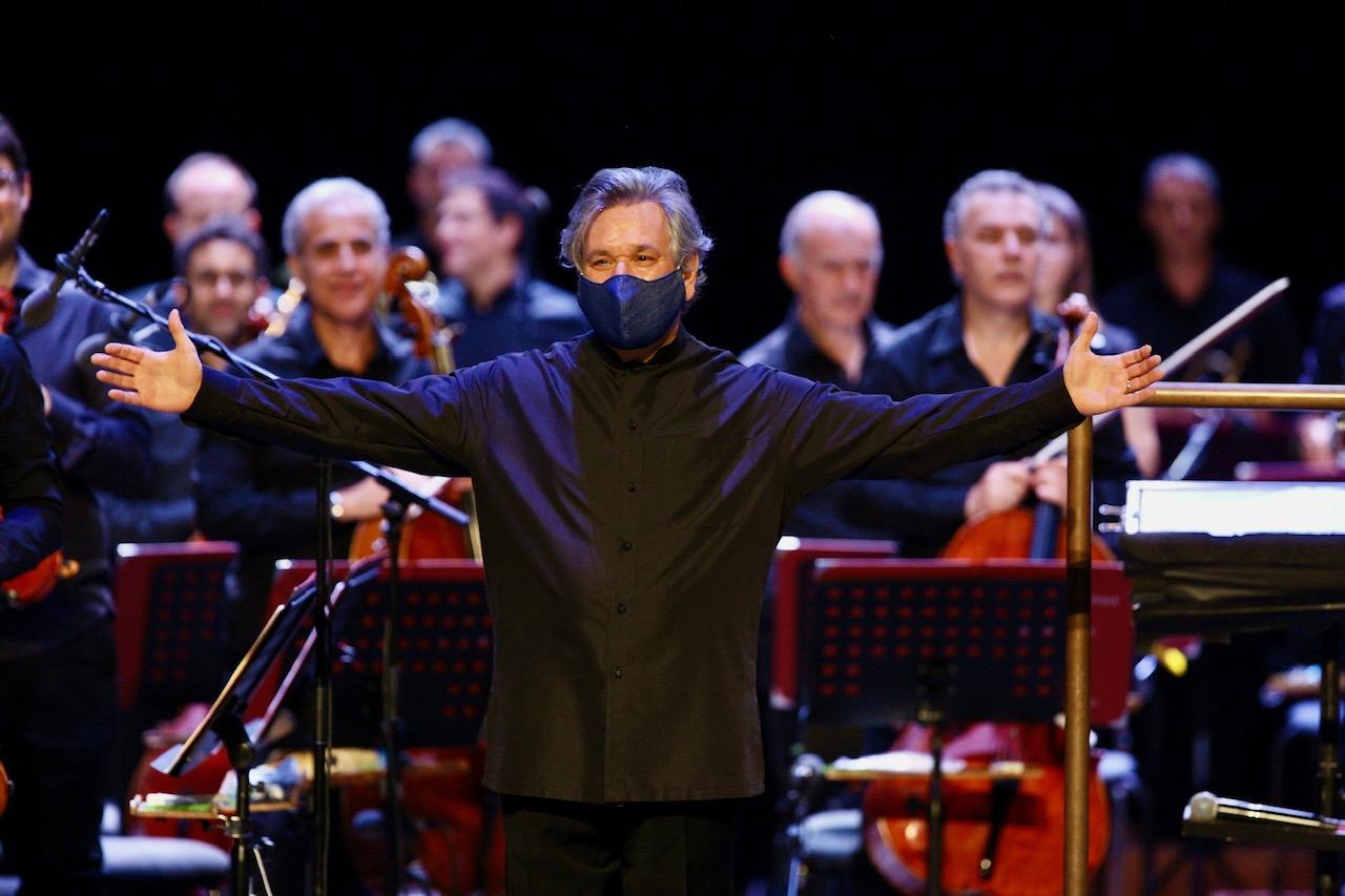 Pappano e l'Orchestra dell'Accademia Nazionale di Santa Cecilia nella cavea dell'Auditorium